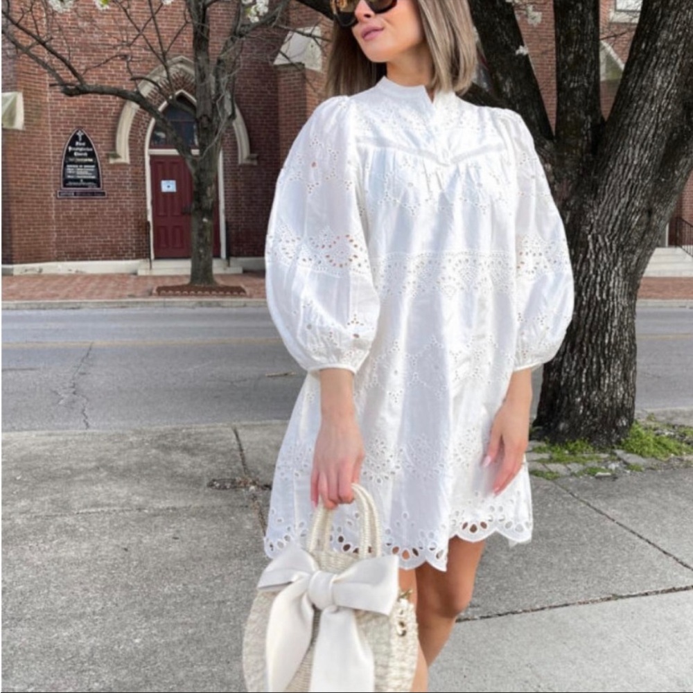 Universal Thread White Eyelet Dress